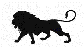 Gif animé lion noir